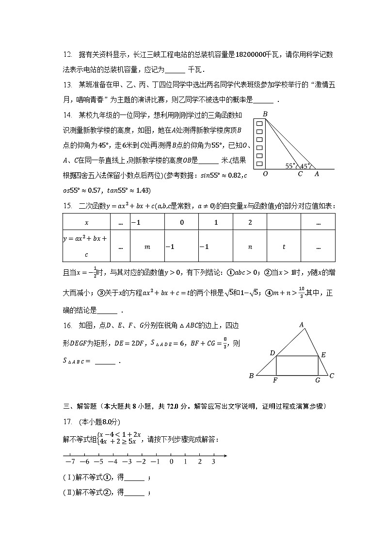2023年湖北省武汉市江岸区九年级五月调考数学试卷（含解析）03