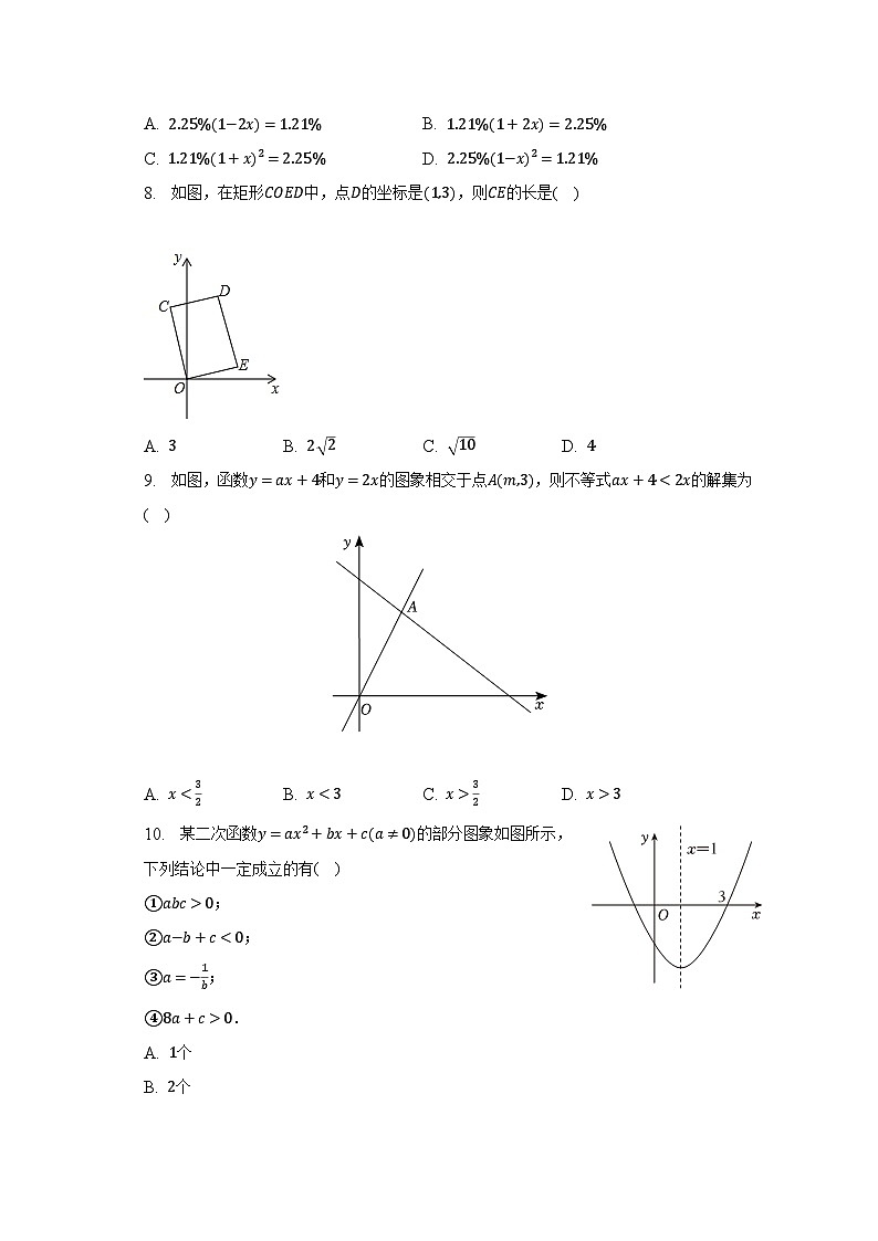 2022-2023学年湖南省长沙市明德教育集团八年级（下）期末数学试卷（含解析）02