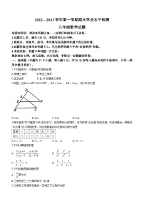 山东省聊城市冠县2022-2023学年八年级上学期期末数学试题（含答案）