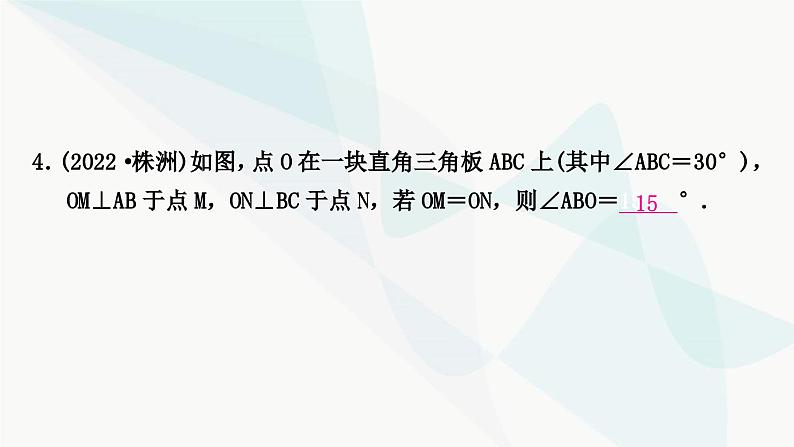 中考数学复习方法技巧突破(三)“角平分线”之五大模型作业课件05