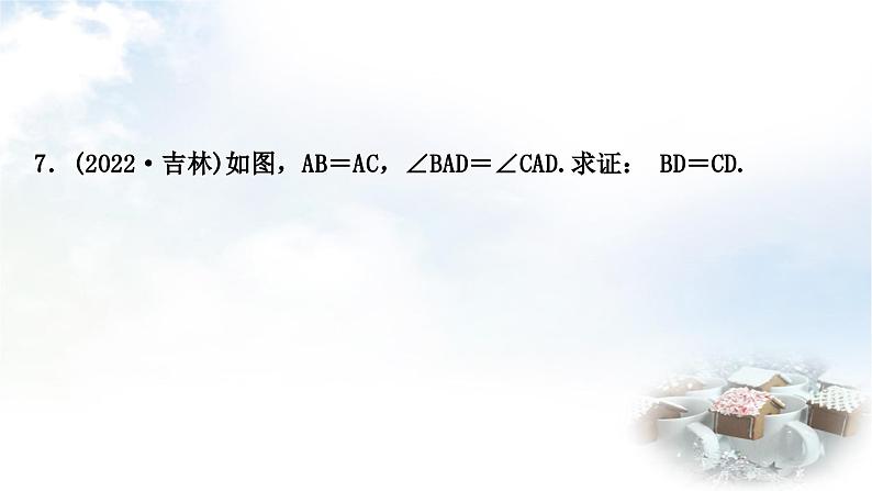 中考数学复习第四章三角形第四节全等三角形作业课件第8页