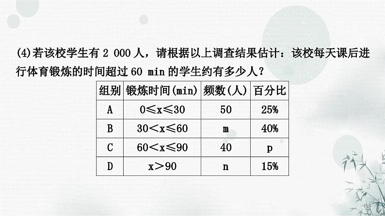 中考数学复习专项训练六统计与概率作业课件04