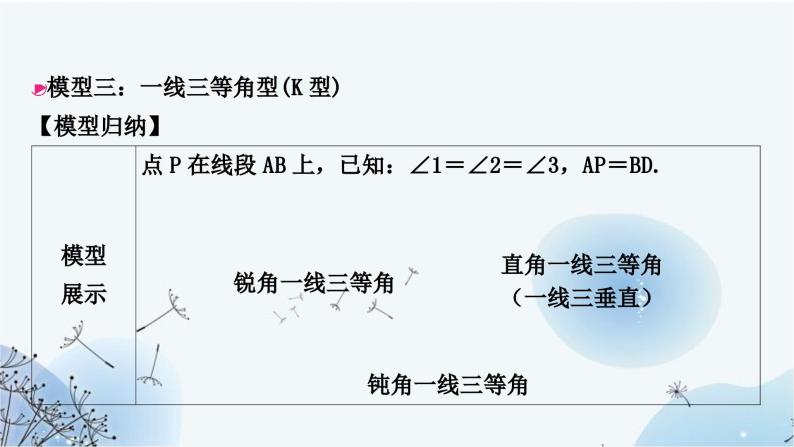 中考数学复习方法技巧突破(四)全等三角形之六大模型教学课件08