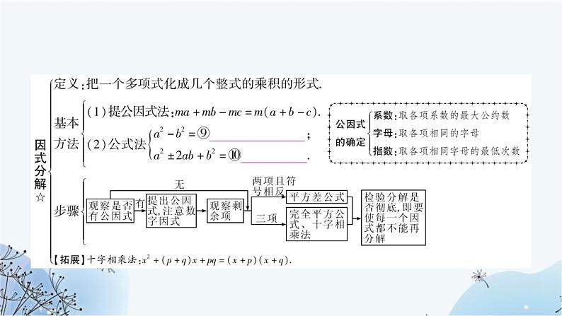 中考数学复习第一章数与式第三节代数式、整式与因式分解教学课件08