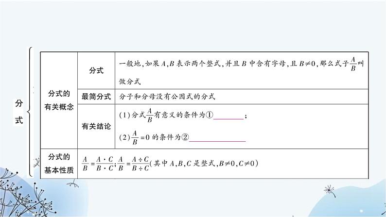 中考数学复习第一章数与式第四节分式教学课件第3页