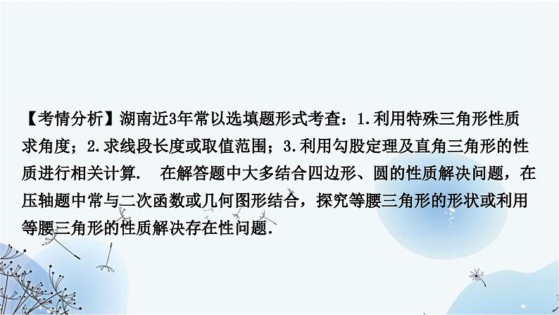 中考数学复习第四章三角形第三节等腰三角形与直角三角形教学课件第8页