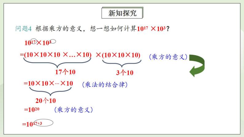 人教版初中数学八年级上册14.1.1同底数幂的乘法 课件PPT（送预习案+教案+分层练习)08