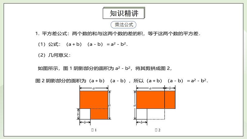 人教版初中数学八年级上册14.4.2 第8讲《重要的乘法公式》的灵活运用   课件PPT+教案+分层练习+预习案03