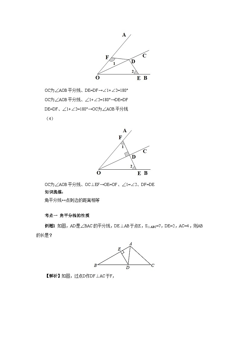 人教版初中数学八年级上册12.5.3第5讲《角平分线的性质与判定》专项复习 课件PPT(送教案)03