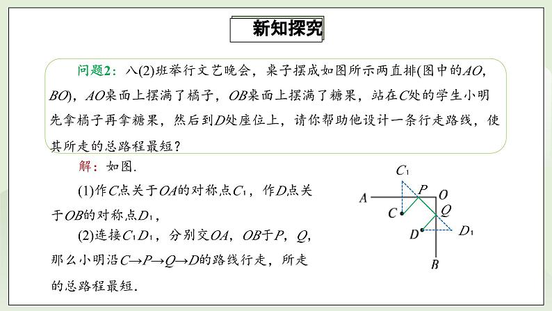 人教版初中数学八年级上册13.4课题学习  最短路径问题 课件PPT(送教案)08