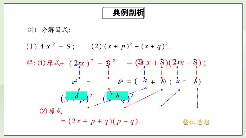 人教版初中数学八年级上册14.3.2.1运用平方差公式因式分解 课件PPT(送教案)07