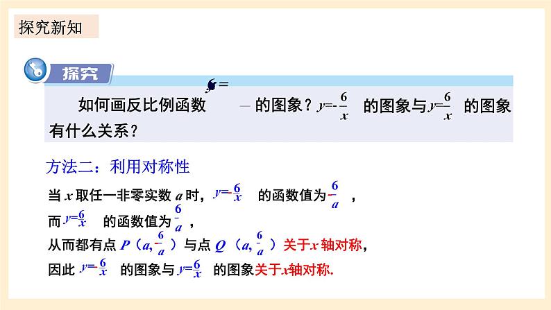 湘教版数学九上 1.2《 反比例函数的图象与性质》第2课时 反比例函数y=k／x(k＜0)的图象与性质 课件+素材05