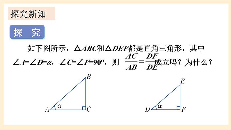 湘教版数学九上 4.1《 正弦和余弦》第3课时 余弦 课件04