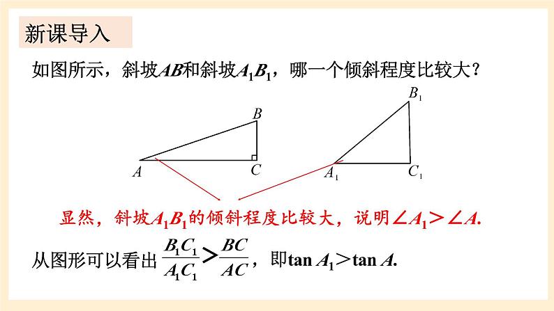 湘教版数学九上 4.4《 解直角三角形的应用》第2课时 与坡度、坡角有关的实际问题 课件02