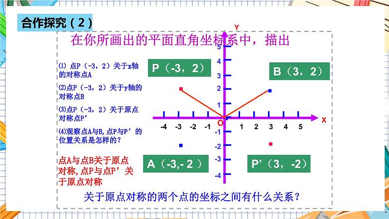 人教版数学九年级上册23.2.3《 关于原点对称的点的坐标》课件07