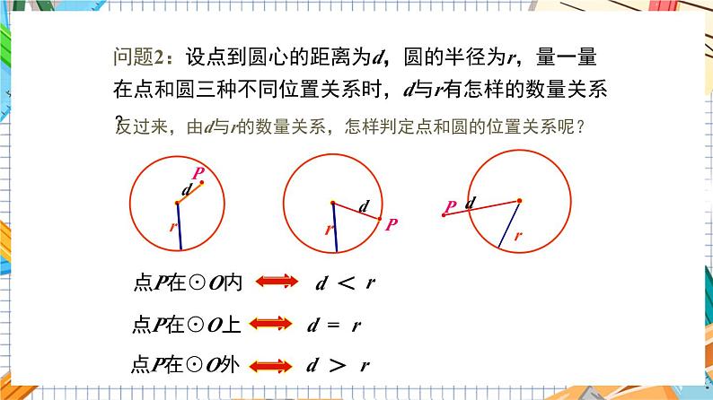 人教版数学九年级上册24.2.1《 点和圆的位置关系》课件07