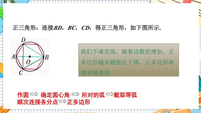 人教版数学九年级上册24.3《正多边形的画法》（第2课时）课件08