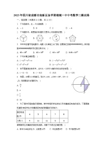 2023年四川省成都市高新区金苹果锦城一中中考数学三模试卷（含解析）