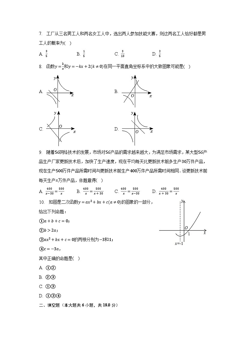 2023年湖北省襄阳市保康县中考数学模拟试卷（含解析）02