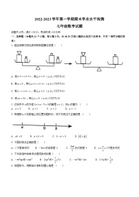 山东省聊城市冠县2022-2023学年七年级上学期期末数学试题（含答案）