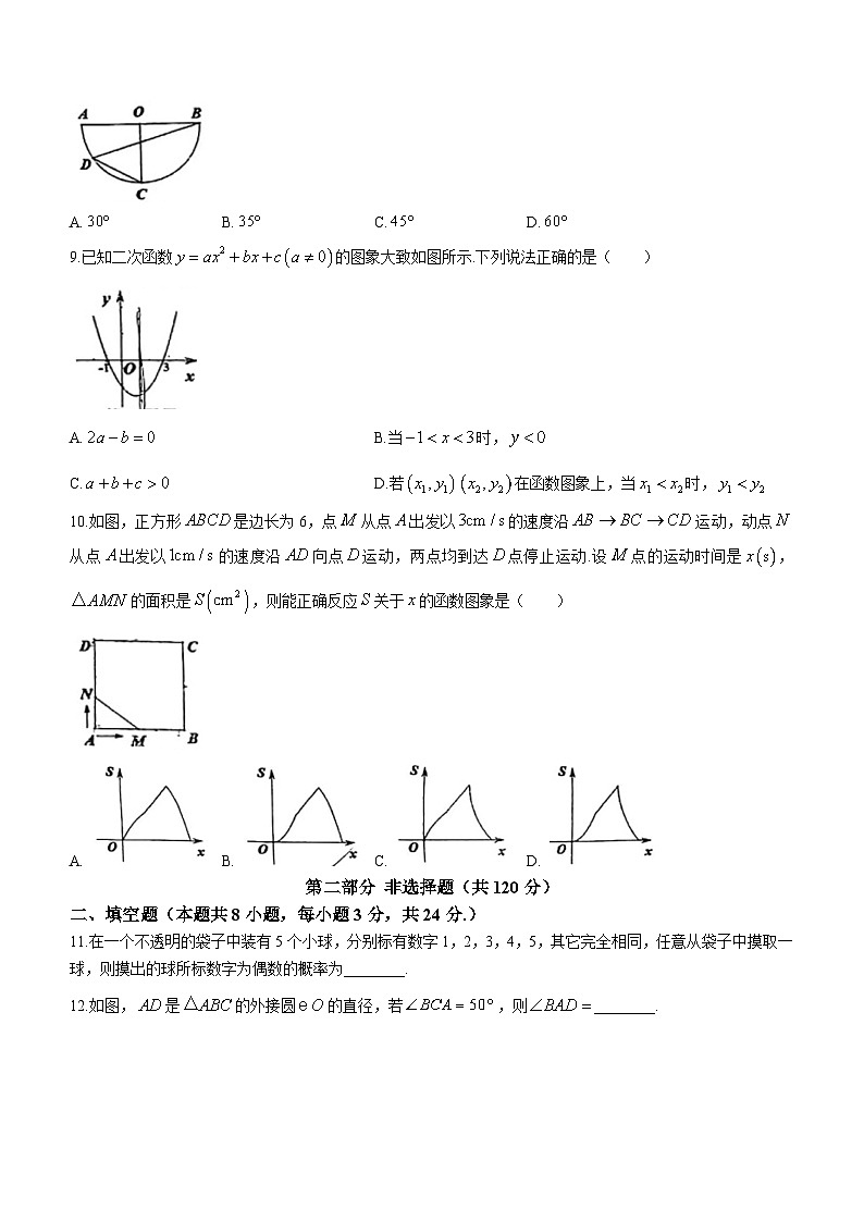辽宁省葫芦岛市建昌县2022-2023学年九年级上学期期末数学试题（含答案）02