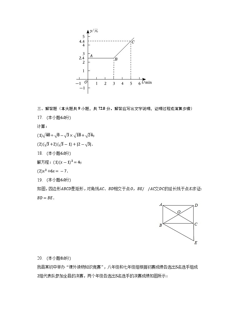 湖南省长沙市长沙县2022-2023学年八年级下学期期末数学试卷（含答案）03