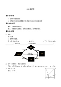 初中数学5.3 正方形导学案