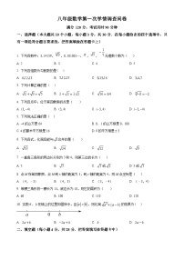 八年级上学期10月月考数学试题