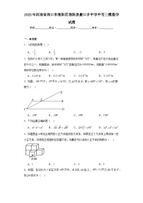 2023年河南省周口市淮阳区淮阳县搬口乡中学中考三模数学试题（含解析）