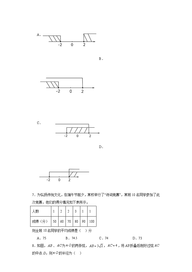 2023年福建省龙岩市上杭县中考模拟数学试题（三）（含解析）第2页