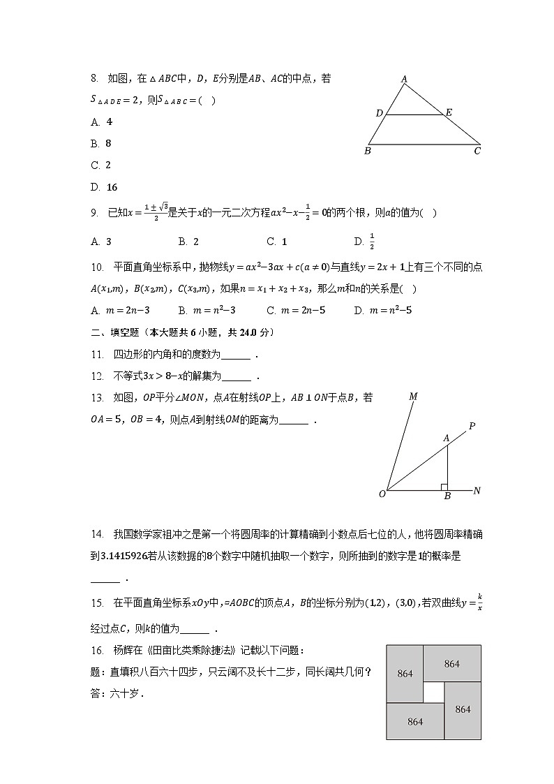 2023年福建省莆田市城厢区顶墩实验学校中考数学模拟试卷（含解析）02