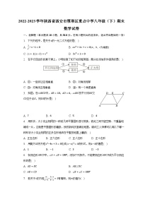 2022-2023学年陕西省西安市雁塔区重点中学八年级（下）期末数学试卷-普通用卷