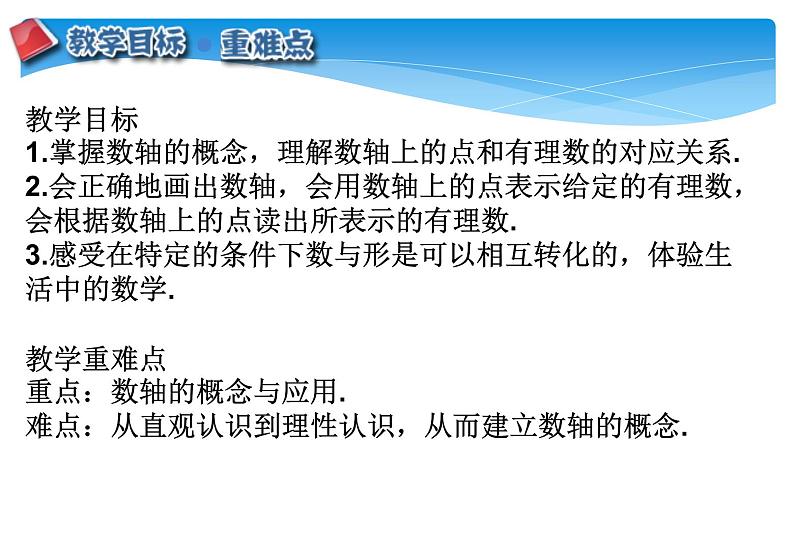 人教版数学七年级上册精品教案课件1.2.2数轴 (含答案)02