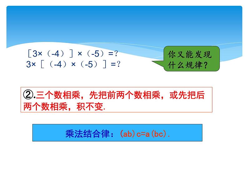 人教版数学七年级上册精品教案课件1.4.1有理数的乘法第2课时 (含答案)第8页