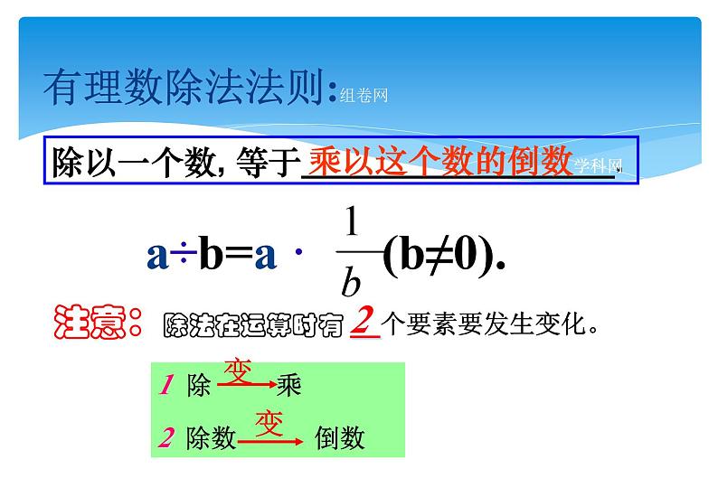 人教版数学七年级上册精品教案课件1.4.2有理数的除法第1课时 (含答案)第6页