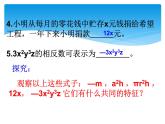 人教版数学七年级上册精品教案课件2.1整式第2课时 (含答案)