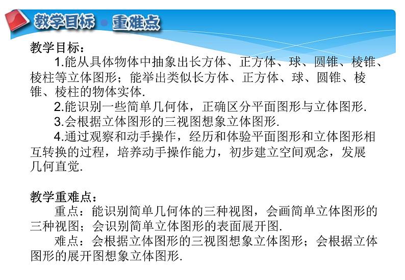 人教版数学七年级上册精品教案课件4.1.1立体图形与平面图形 (含答案)第2页