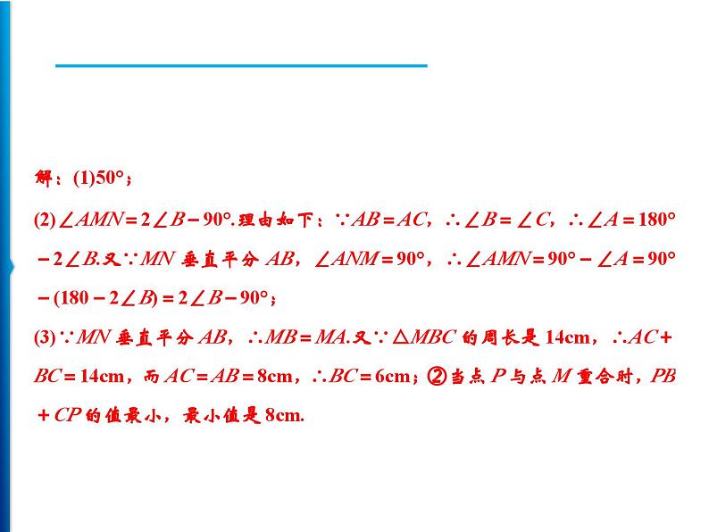 人教版数学八年级上册精品课件期末重难点突破　六、与三角形有关的开放探究问题 (含答案详解)05