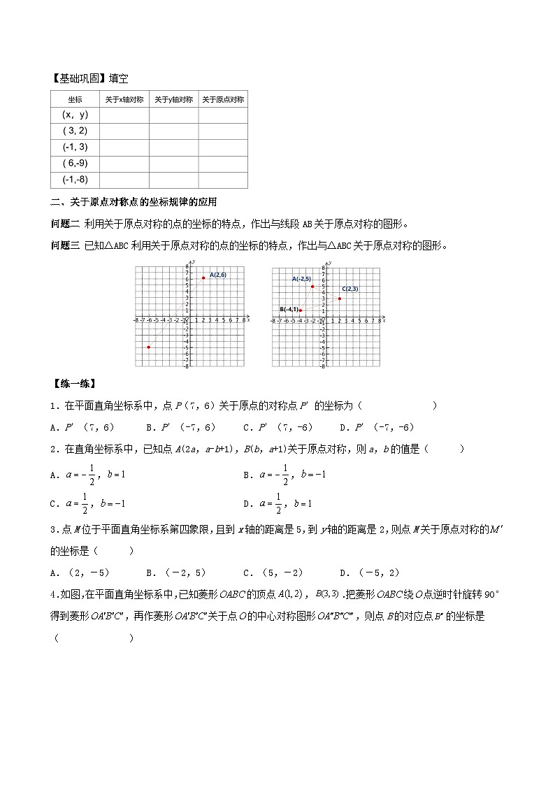 人教版初中数学九年级上册 23.2 《中心对称（第三课时）》 课件+教案+导学案+分层作业（含教师学生版和教学反思）02