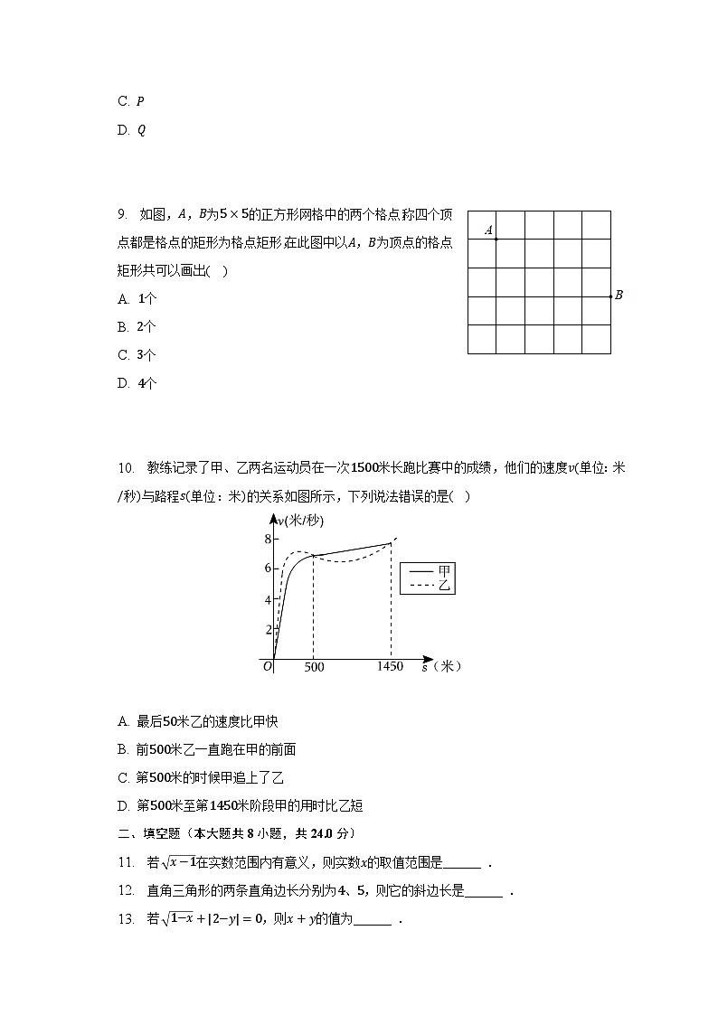 2022-2023学年北京市海淀区师达中学八年级（下）期中数学试卷（含解析）02