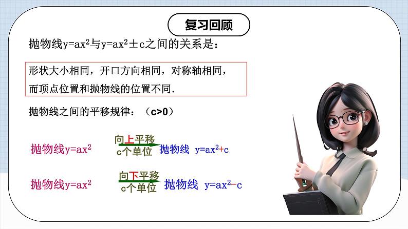 人教版初中数学九年级上册 《二次函数y=a(x-h)2的图象和性质》 课件+教案+导学案+分层作业（含教师学生版和教学反思）04