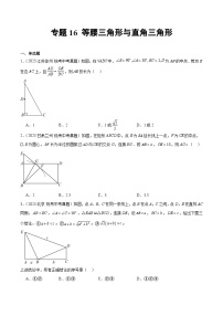 2023年中考数学真题分类汇编——专题16 等腰三角形与直角三角形（全国通用）