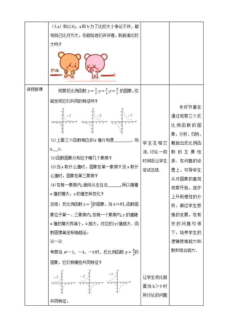 【核心素养目标】6.2.2《反比例函数的图象与性质》课件+教案02