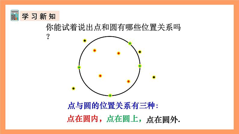 人教版数学九年级上册24.2.1《点和圆的位置关系》（1）课件04