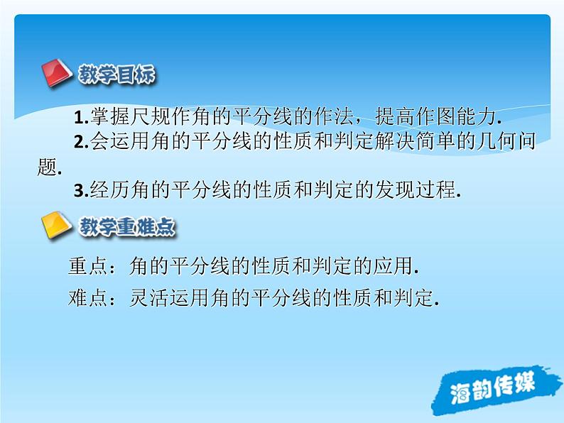 人教版数学八年级上册精品教案课件12.3角的平分线的性质 (含答案)02