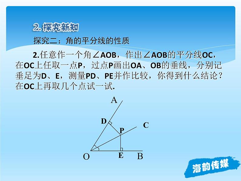 人教版数学八年级上册精品教案课件12.3角的平分线的性质 (含答案)07