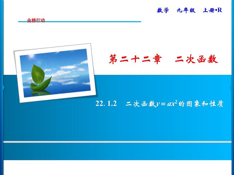 人教版数学九年级上册同步课时练习精品课件第22章 22.1.2　二次函数y＝ax2的图象和性质（含答案）01