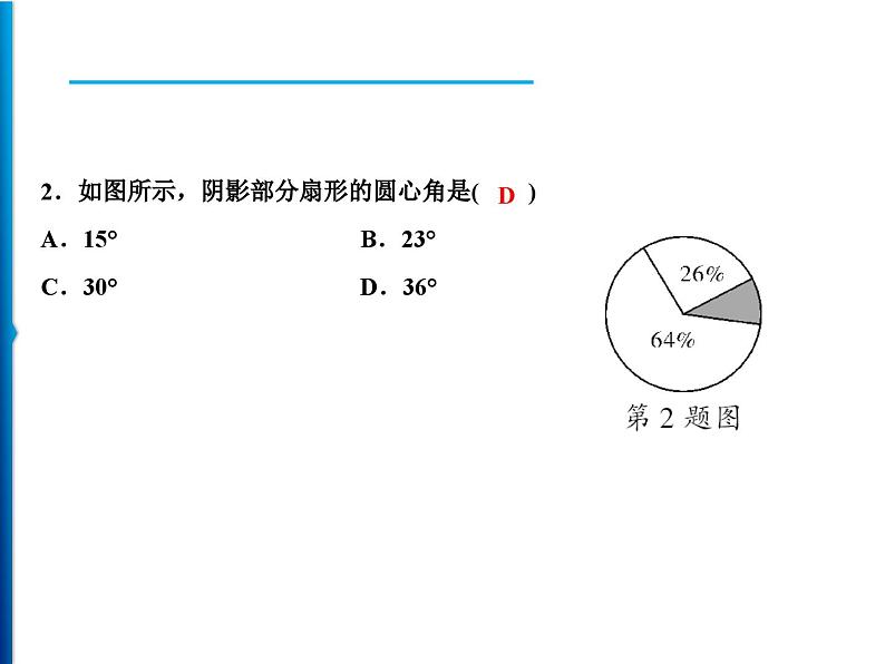 人教版数学九年级上册同步课时练习精品课件第24章 24.1.3　弧、弦、圆心角（含答案）08