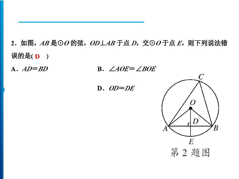 人教版数学九年级上册同步课时练习精品课件第24章 周末强化五(24.1.1～24.1.4)（含答案）03