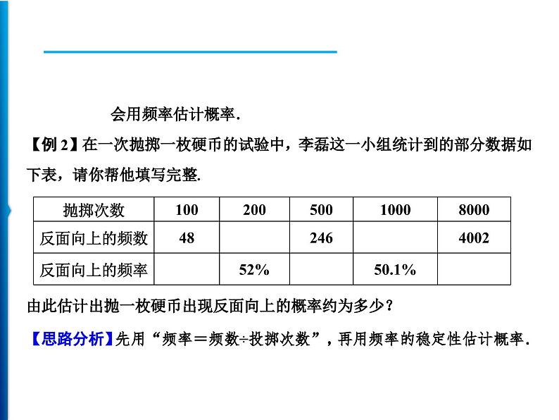 人教版数学九年级上册同步课时练习精品课件第25章 25.3　用频率估计概率（含答案）04